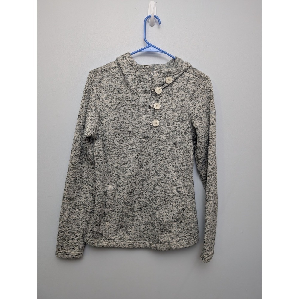 D3 Columbia Shirt Womens Small Cream Black Marled Sea Salt Darling Days Pullover